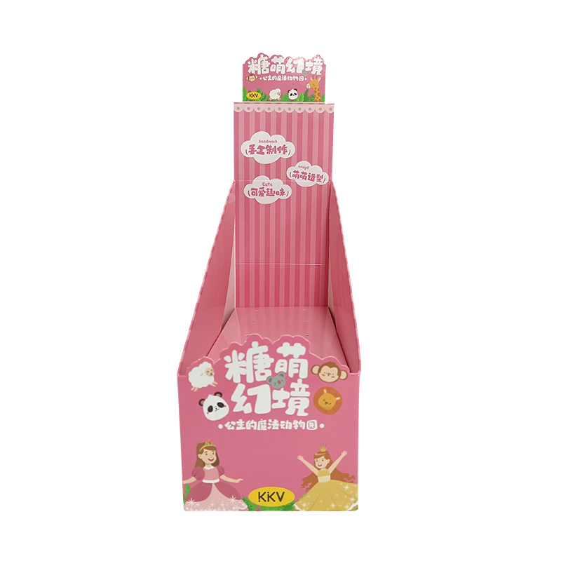 400g White Card Printing and Reakening Film, Lollipop PDQ Paper Display Box